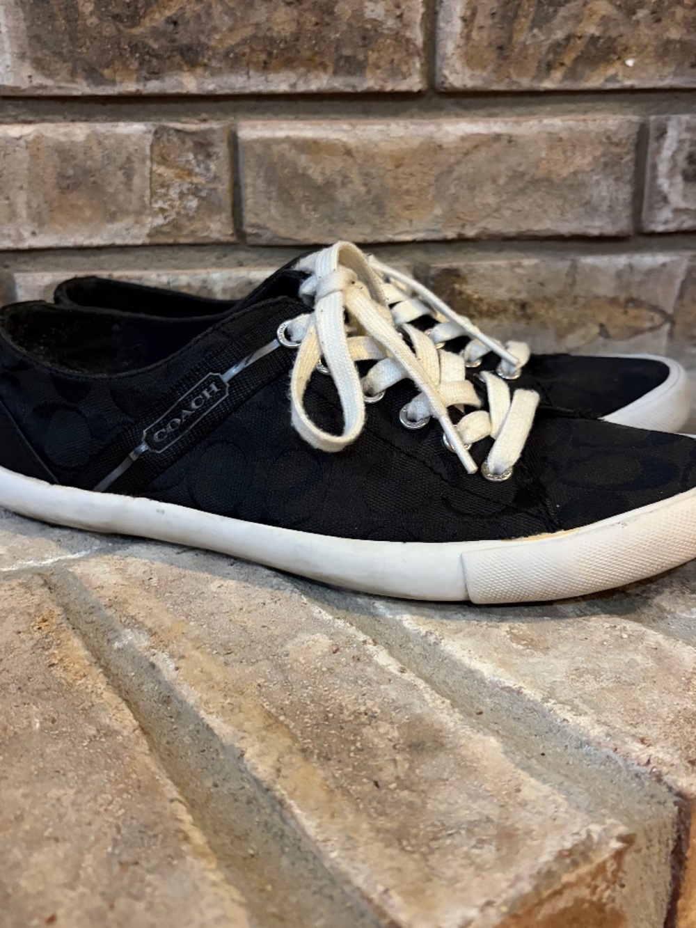 Coach Signature Canvas Black Shoes